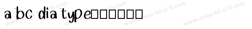 abc diatype字体转换